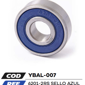 BALINERA UNIVERSAL 6201 2RS - SELLO AZUL