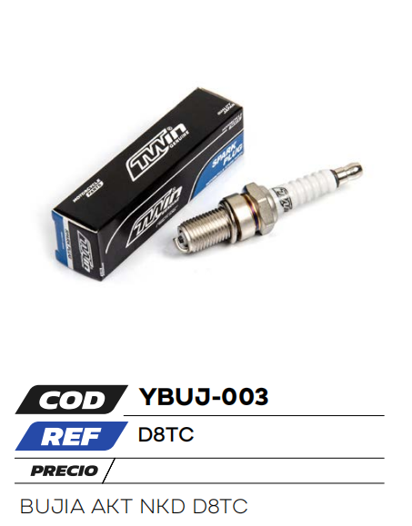 BUJIA AKT 125 NKD D8TC