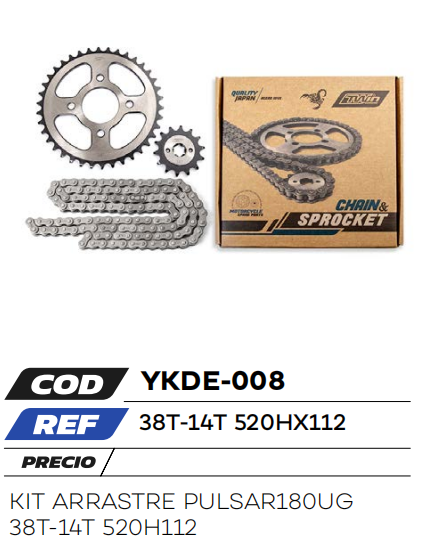 KIT ARRASTRE PULSAR 180 II