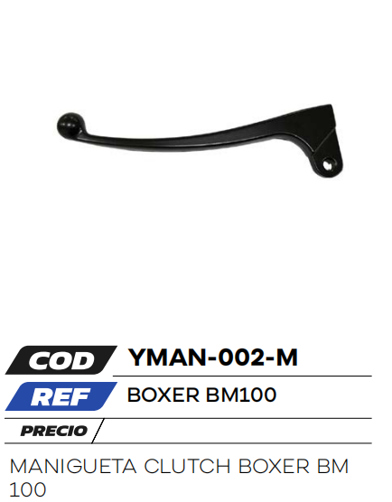 MANIGUETA CLUTCH BOXER CT 100
