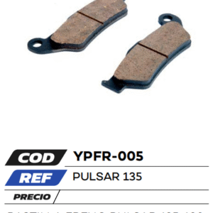 PASTILLAS FRENO PULSAR/DISCOVER 135/180