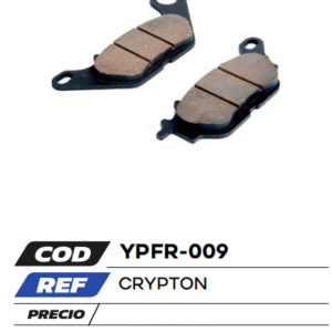 PASTILLA DE FRENO CRYPTON 115/YBR/NMAX
