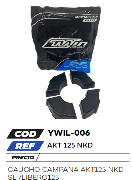 CAUCHO CAMPANA AKT 125 NKD