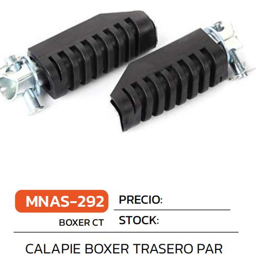 Posapies Traseros Boxer