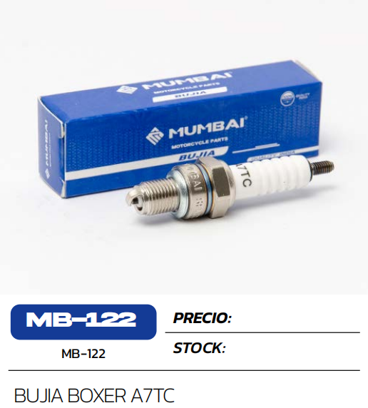 BUJIA BOXER TODAS/ DISCOV/ PLATI/PUL135